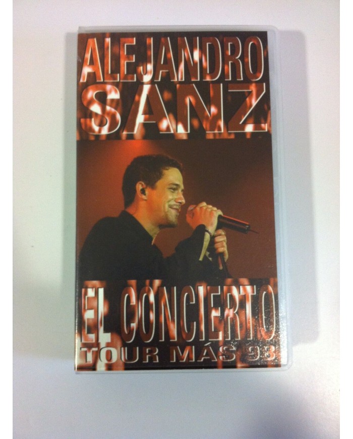 ALEJANDRO SANZ - EL CONCIERTO TOUR MAS 98 - VHS CINTA TAPE - 1998 CASTELLANO Am