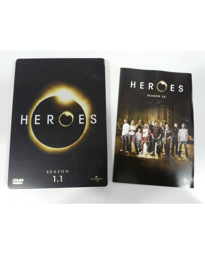 HEROES TV SERIES SEASON 1.1 + 1.2 - 7 DVD STEELBOOK + EXTRAS ENGLISH DEUTSCH