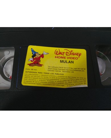 MULAN - VHS CINTA TAPE LOS CLASICOS DE WALT DISNEY COLECCIONISTA ESPAÑA - 3T