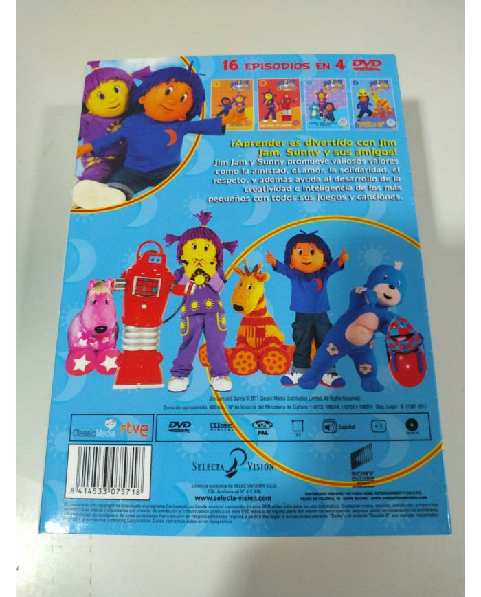 Jim Jam & Sunny 16 Episodios Serie TVE Infantil - 4 x DVD Espa?ol - 3T