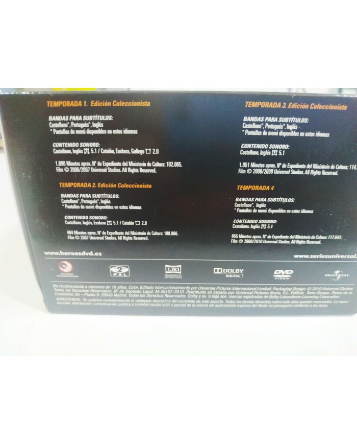 Heroes La La Serie Completa - 26 x DVD + Extras Espa?ol Ingles Portugues - 3T