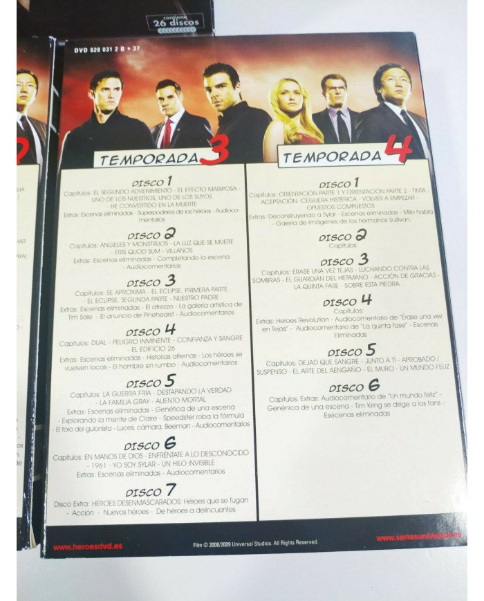 Heroes La La Serie Completa - 26 x DVD + Extras Espa?ol Ingles Portugues - 3T