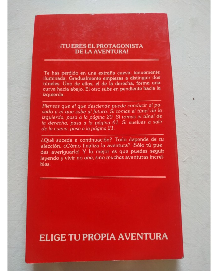 La Cueva del Tiempo Edward Packard Paul Granger 1985 Timun - LIBRO Español Am