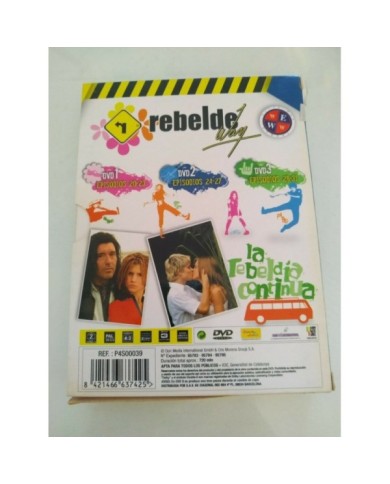 Rebelde Way La Serie - Episodios 20-31 - 3 x DVD Espa?ol Region 2 - 3T