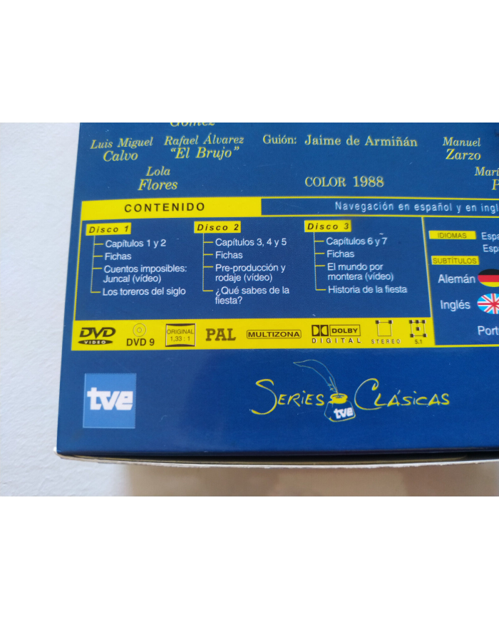 Juncal Serie TV Completa Francisco Rabal - 3 x DVD Espa?ol Ingles Region All Am