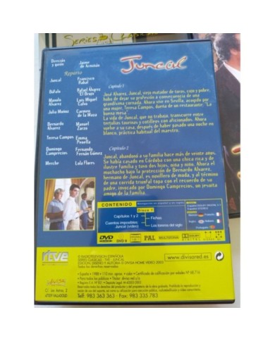 Juncal Serie TV Completa Francisco Rabal - 3 x DVD Espa?ol Ingles Region All Am Juncal Serie TV Completa Francisco Rabal - 3 x DVD Espa?ol Ingles Region All Am