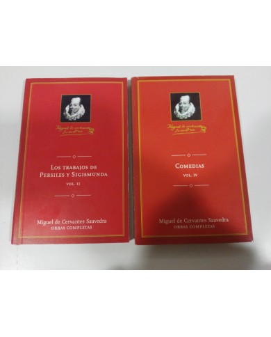 MIGUEL DE CERVANTES COMEDIAS V-4 + LOS TRABAJOS DE PERSILES Y SIGISMUNDA LIBRO