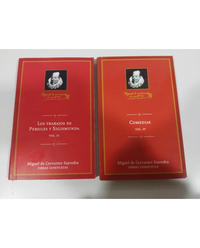 MIGUEL DE CERVANTES COMEDIAS V-4 + LOS TRABAJOS DE PERSILES Y SIGISMUNDA LIBRO