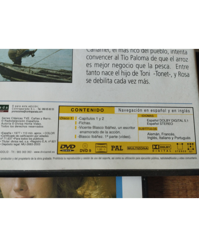 Ca?as y Barro Serie TV - 3 x DVD + Extras Espa?ol Ingles region All