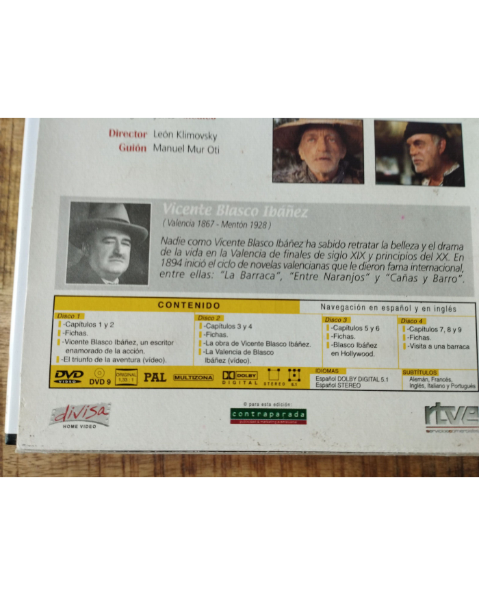La Barraca Serie TV Victoria Abril Iba?ez - 4 x DVD Espa?ol Ingles Region All