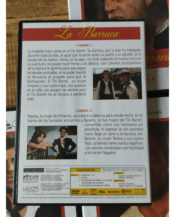 La Barraca Serie TV Victoria Abril Iba?ez - 4 x DVD Espa?ol Ingles Region All
