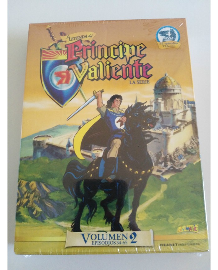 LA LEYENDA DEL PRINCIPE VALIENTE VOLUMEN 2 LA SERIE 4 x DVD - 32 CAPITULOS - AM