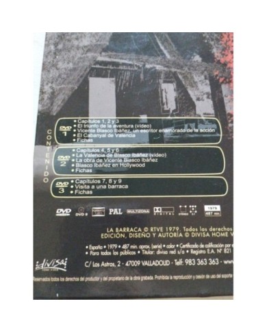 La Barraca Klimovsky Victoria Abril Serie TVE 3 x DVD Espa?ol Ingles Reg All Am La Barraca Klimovsky Victoria Abril Serie TVE 3 x DVD Espa?ol Ingles Reg All Am