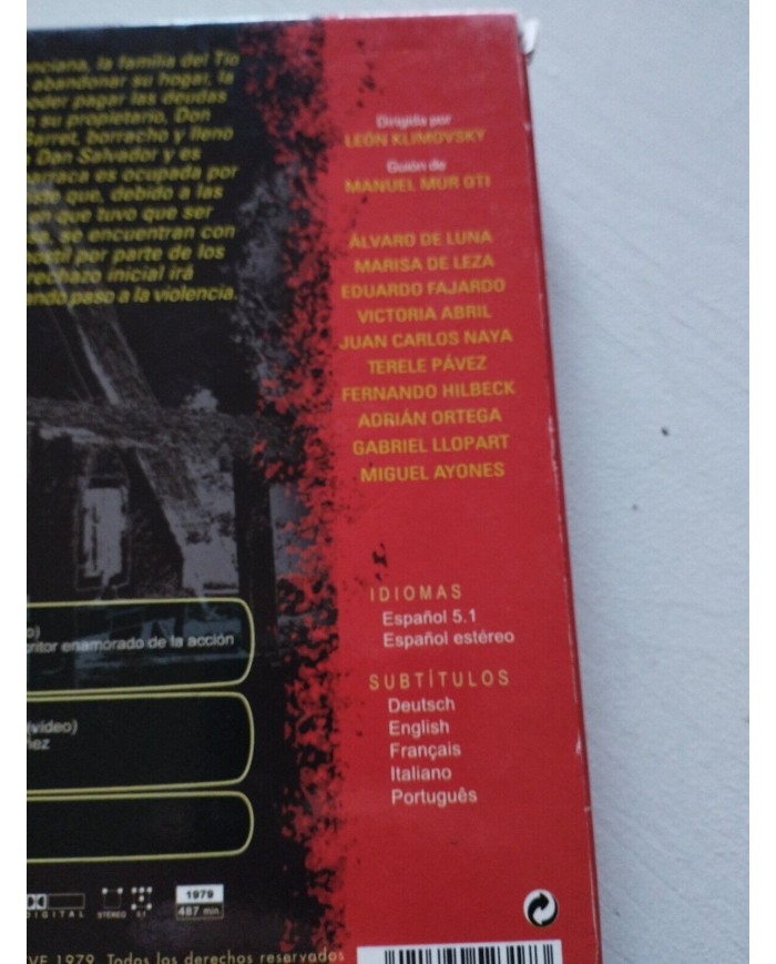 La Barraca Klimovsky Victoria Abril Serie TVE 3 x DVD Espa?ol Ingles Reg All Am