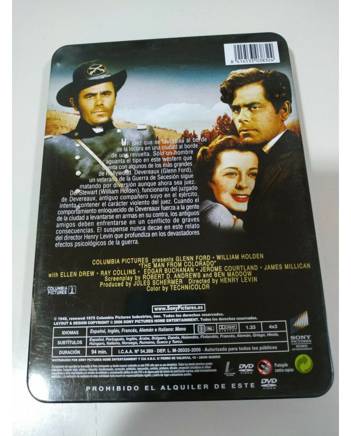 EL HOMBRE DE COLORADO - MAN FROM COLORADO DVD Tin Box Steelbook - AM