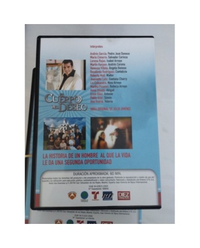 El Cuerpo del Deseo Telenovela Serie TV - 12 x DVD + Extras Espa?ol Region 2