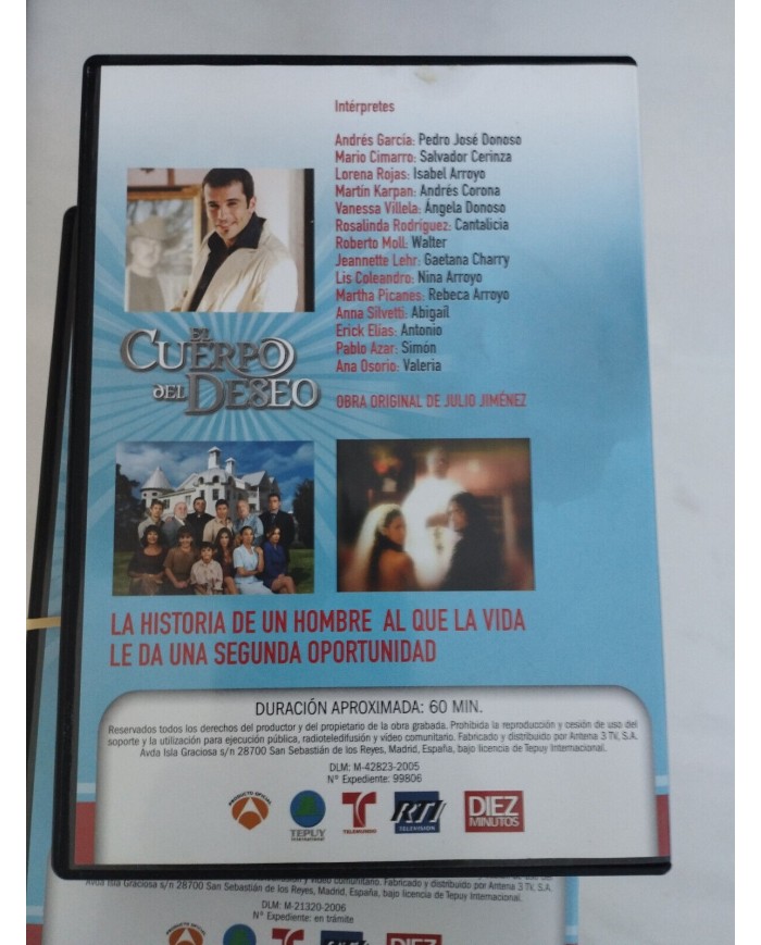 El Cuerpo del Deseo Telenovela Serie TV - 12 x DVD + Extras Espa?ol Region 2