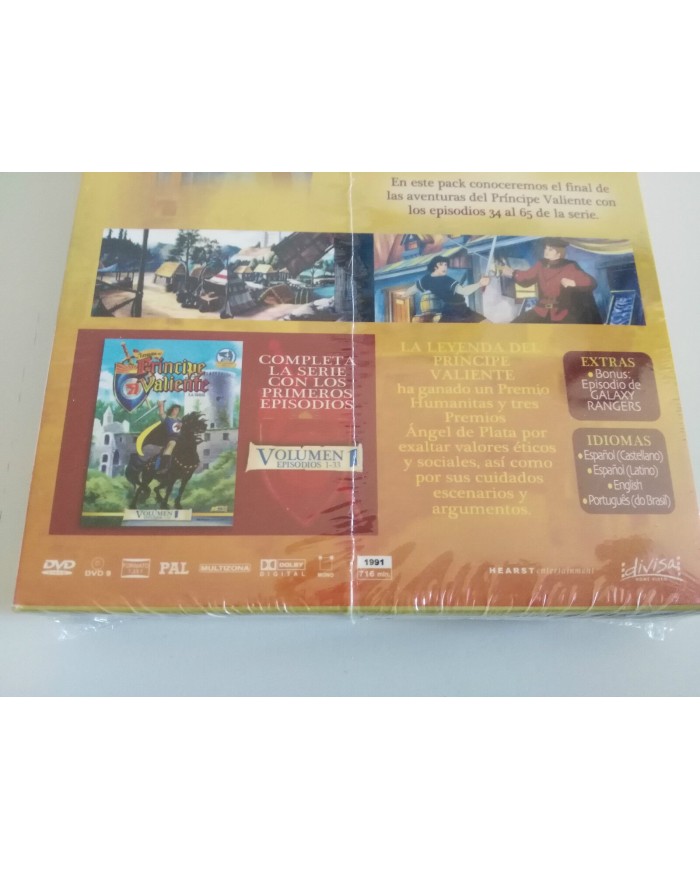 LA LEYENDA DEL PRINCIPE VALIENTE VOLUMEN 2 LA SERIE 4 x DVD - 32 CAPITULOS - AM