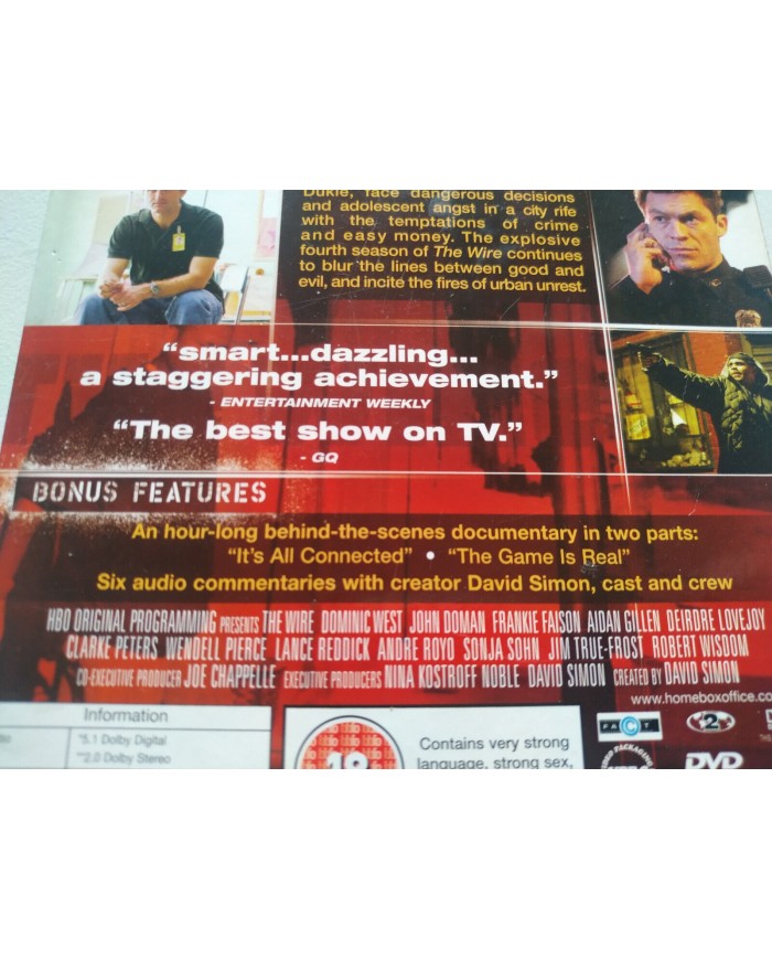 The Wire The Complete Fourth Season TV Series HBO 2007 - DVD Ingles Region 2 Am