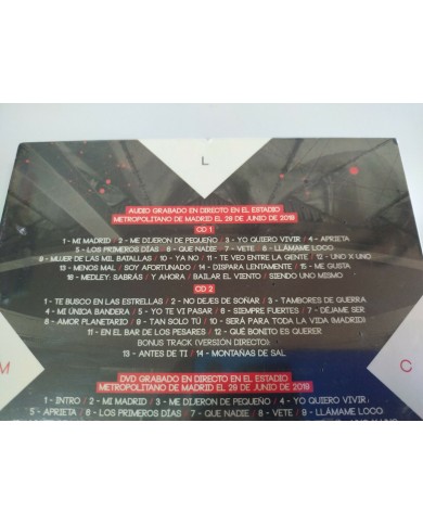 Manuel Carrasco La Cruz del Mapa Directo Metropolitano - 3 x CD + DVD Nuevo - 3T