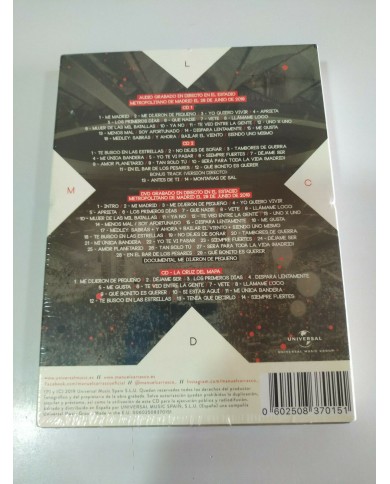 Manuel Carrasco La Cruz del Mapa Directo Metropolitano - 3 x CD + DVD Nuevo - 3T