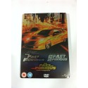 FAST AND FURIOUS + 2 FAST 2 FURIOUS + TOKYO DRIFT TRILOGY 3 X DVD STEELBOOK - AM
