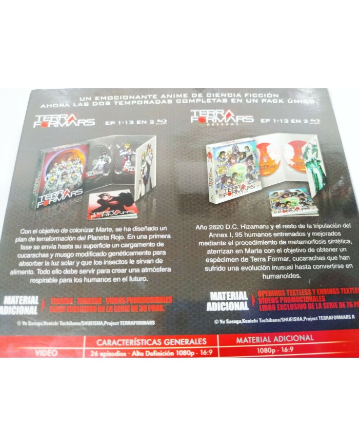 Terraformars + Terraformars Revenge Serie Completa 26 Episodios - 6 x Blu-Ray 3T