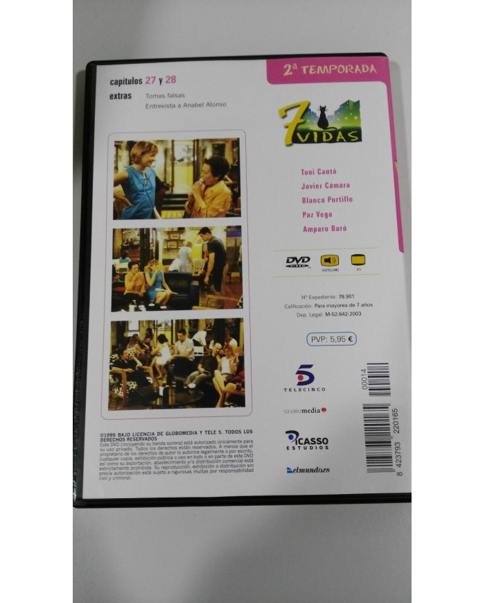 7 VIDAS Temporada 2 + 3 Completas - 27 DVD 52 Capitulos + DVD extras
