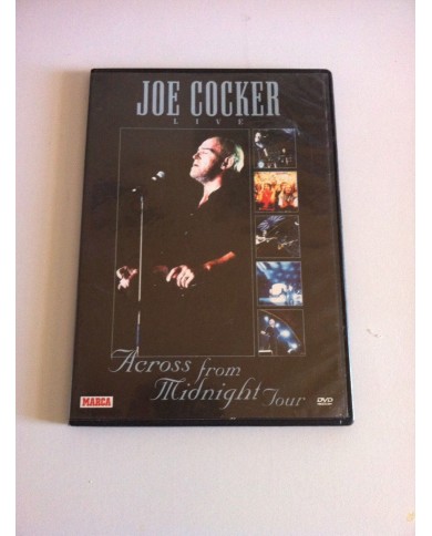 JOE COCKER - ACROSS FROM MIDNIGHT TOUR - DVD SPANISH EDITION - RARE!