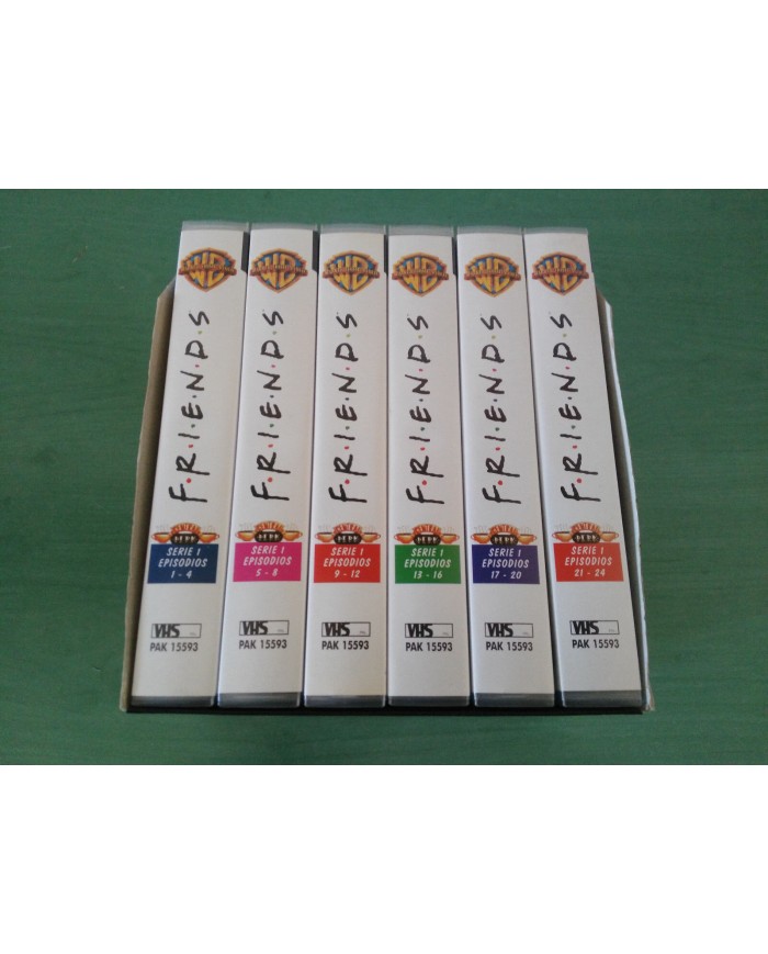 FRIENDS TEMPORADA SEASON 1 COMPLETA SERIE TV - 6 X VHS TAPE CINTA ESPA?OL PAL