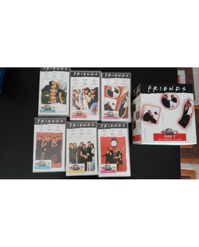 FRIENDS TEMPORADA SEASON 2 COMPLETA SERIE TV - 6 X VHS TAPE CINTA ESPA?OL PAL