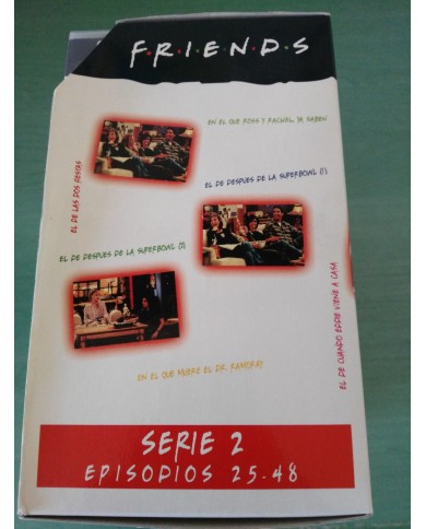 FRIENDS TEMPORADA SEASON 2 COMPLETA SERIE TV - 6 X VHS TAPE CINTA ESPA?OL PAL FRIENDS TEMPORADA SEASON 2 COMPLETA SERIE TV - 6 X VHS TAPE CINTA ESPA?OL PAL
