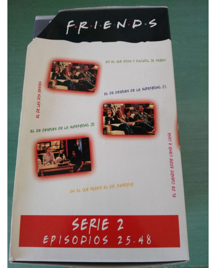 FRIENDS TEMPORADA SEASON 2 COMPLETA SERIE TV - 6 X VHS TAPE CINTA ESPA?OL PAL