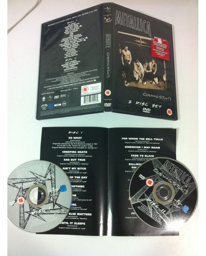 METALLICA - CUNNING STUNTS - 2 DVD - REGION 0  - 2005 - AM