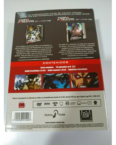 Terraformars + Terraformars Revenge Serie Completa 26 Episodios - 6 x DVD - AM Terraformars + Terraformars Revenge Serie Completa 26 Episodios - 6 x DVD - AM