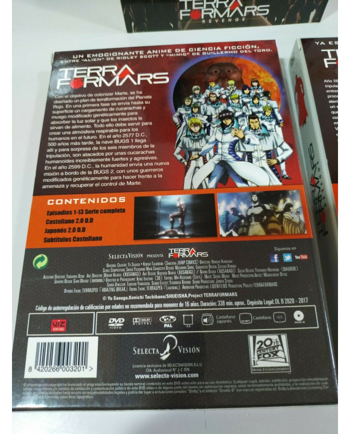Terraformars + Terraformars Revenge Serie Completa 26 Episodios - 6 x DVD - AM