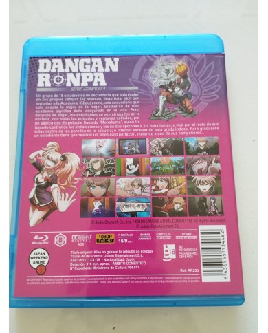 DanganRonpa Dangan Ronpa Serie Completa - Blu-Ray Japones Espa?ol Region B Am DanganRonpa Dangan Ronpa Serie Completa - Blu-Ray Japones Espa?ol Region B Am