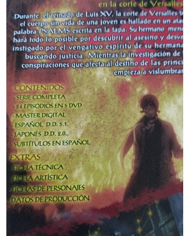 Le Chevalier D?Eon Serie Completa 24 Episodios 5 x DVD Reg 2 Espa?ol Japones 3T Le Chevalier D?Eon Serie Completa 24 Episodios 5 x DVD Reg 2 Espa?ol Japones 3T