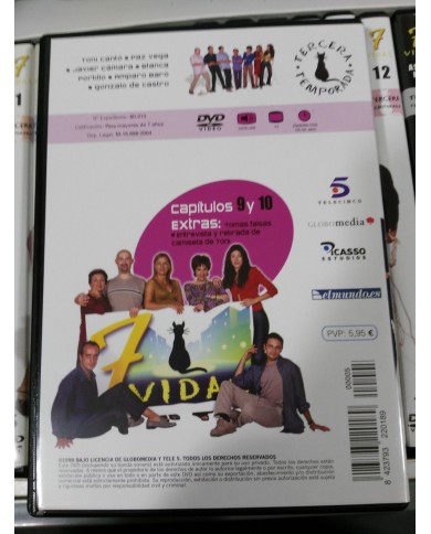 7 VIDAS TEMPORADA 3 COMPLETA 13 DVD 24 CAPITULOS + EXTRAS UNICA EBAY