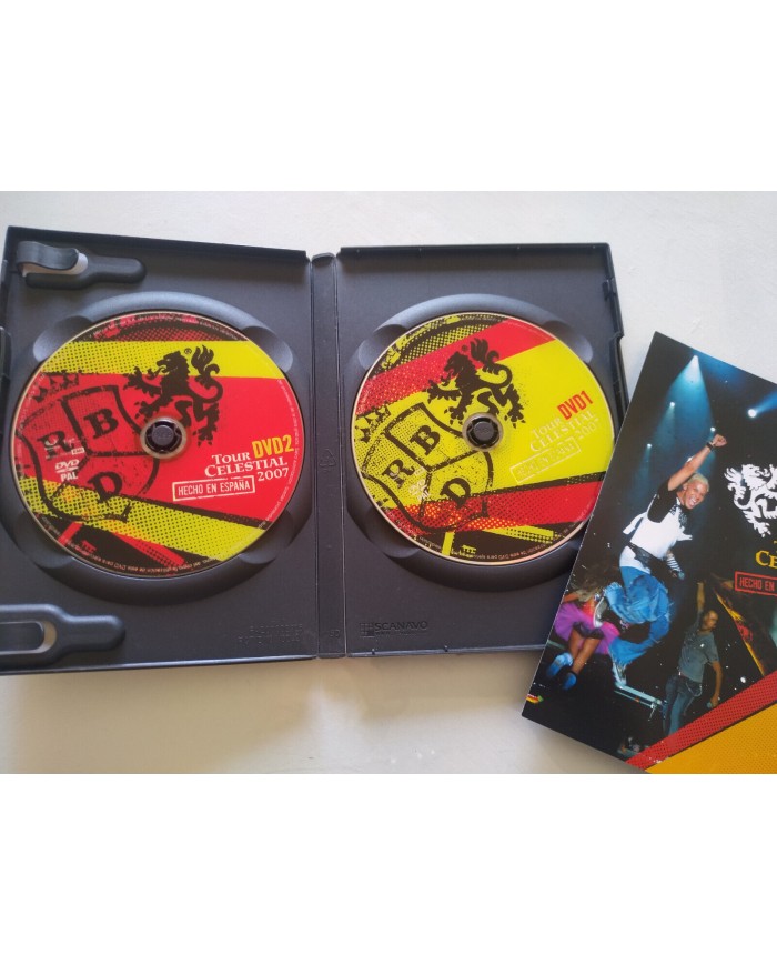 RBD Rebelde Tour Celestial 2007 Hecho en Espa?a - 2 x DVD Con Entrada Concierto