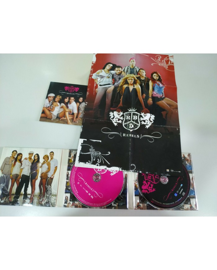 RBD Rebelde Rebels Edicion Especial CD + DVD + POSTER 2006 EMI 3T RBD Rebelde Rebels Edicion Especial CD + DVD + POSTER 2006 EMI 3T
