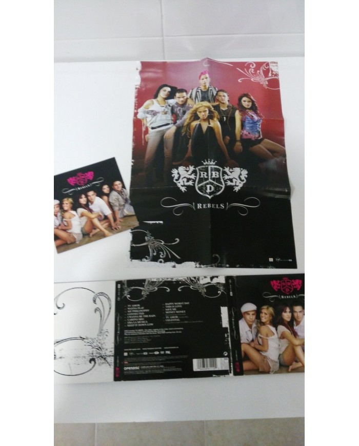 RBD Rebelde Rebels Edicion Especial CD + DVD + POSTER 2006 EMI 3T RBD Rebelde Rebels Edicion Especial CD + DVD + POSTER 2006 EMI 3T
