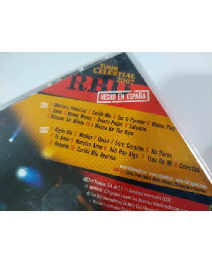 RBD REBELDE - 2 x CD Tour Celestial 2007 Hecho en Espa?a EMI - 3T RBD REBELDE - 2 x CD Tour Celestial 2007 Hecho en Espa?a EMI - 3T