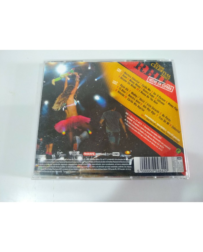 RBD REBELDE - 2 x CD Tour Celestial 2007 Hecho en Espa?a EMI - 3T RBD REBELDE - 2 x CD Tour Celestial 2007 Hecho en Espa?a EMI - 3T