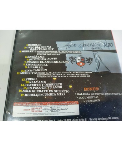 RBD REBELDE DVD TOUR GENERACION RBD EN VIVO ANAHI DULCE - AM