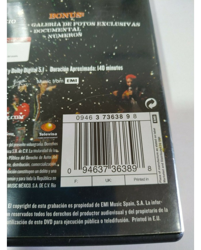 RBD REBELDE DVD TOUR GENERACION RBD EN VIVO ANAHI DULCE - AM
