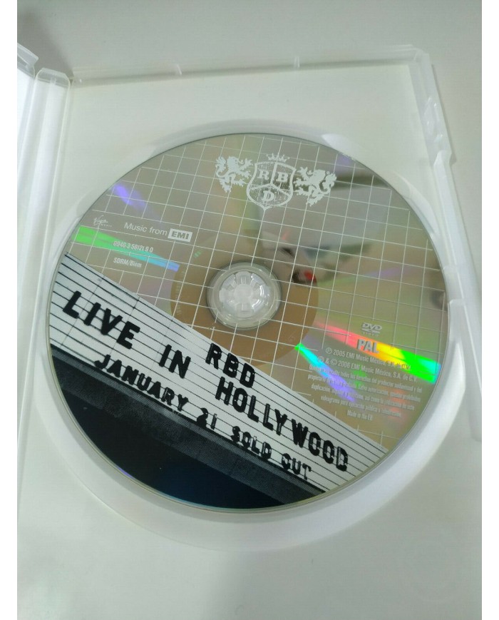 RBD REBELDE DVD LIVE IN HOLLYWOOD ANAHI DULCE - 3T