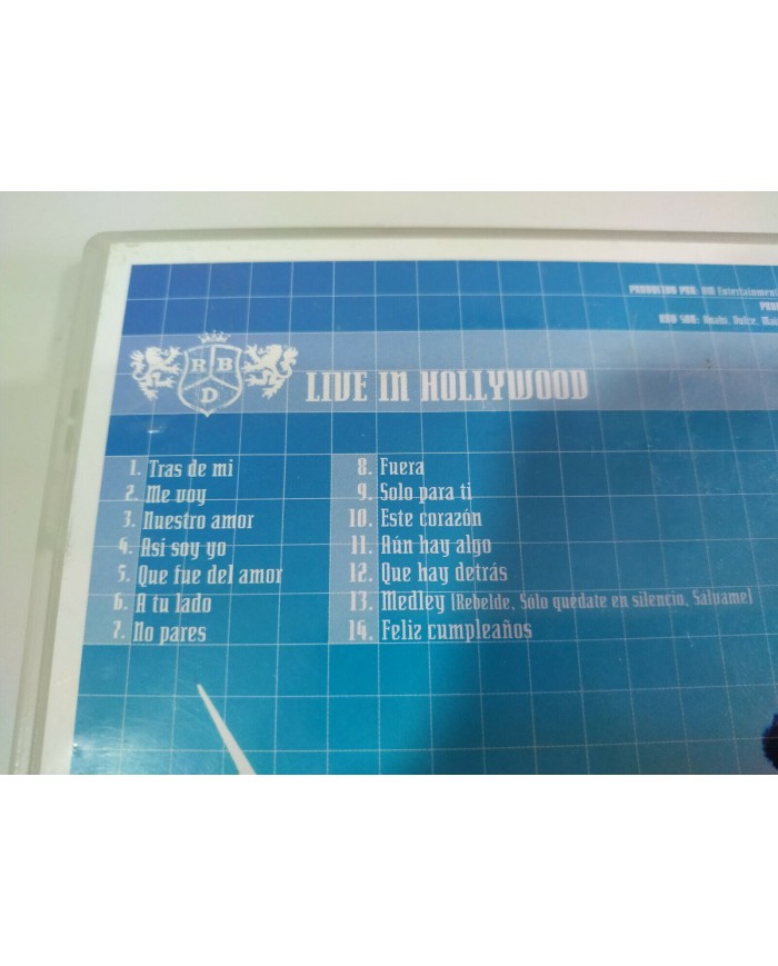 RBD REBELDE DVD LIVE IN HOLLYWOOD ANAHI DULCE - 3T