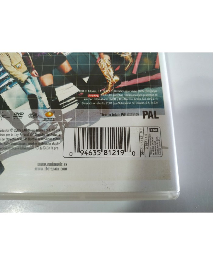 RBD REBELDE DVD LIVE IN HOLLYWOOD ANAHI DULCE - 3T