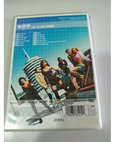 RBD REBELDE DVD LIVE IN HOLLYWOOD ANAHI DULCE - 3T